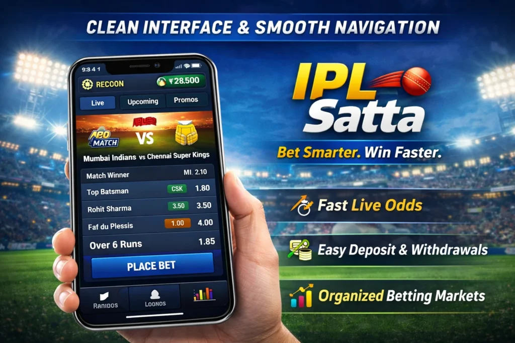 IPL Satta user interface and cricket betting experience