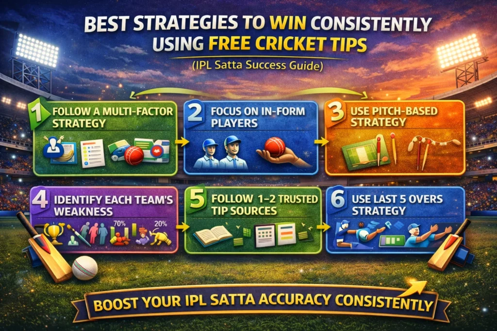 Best strategies to win consistently using Free Cricket Tips for IPL Satta.