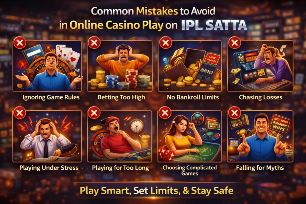 Common mistakes to avoid in online Casino Play on IPL Satta