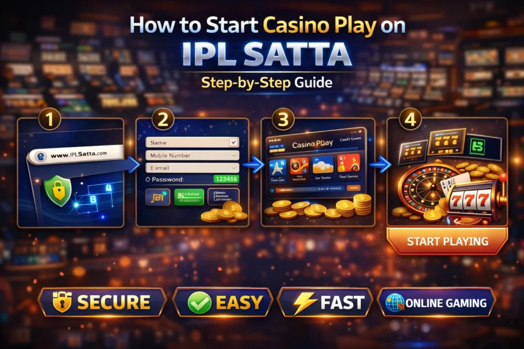Step-by-step guide to start Casino Play on IPL Satta platform
