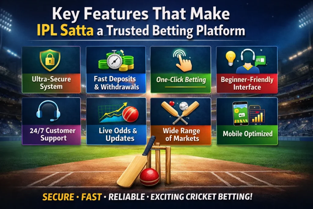Key features of IPL Satta platform for secure and fast online betting cricket.