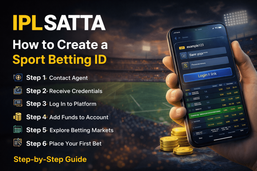 step by step guide to create sport betting ID on sports betting book platform IPL SATTA