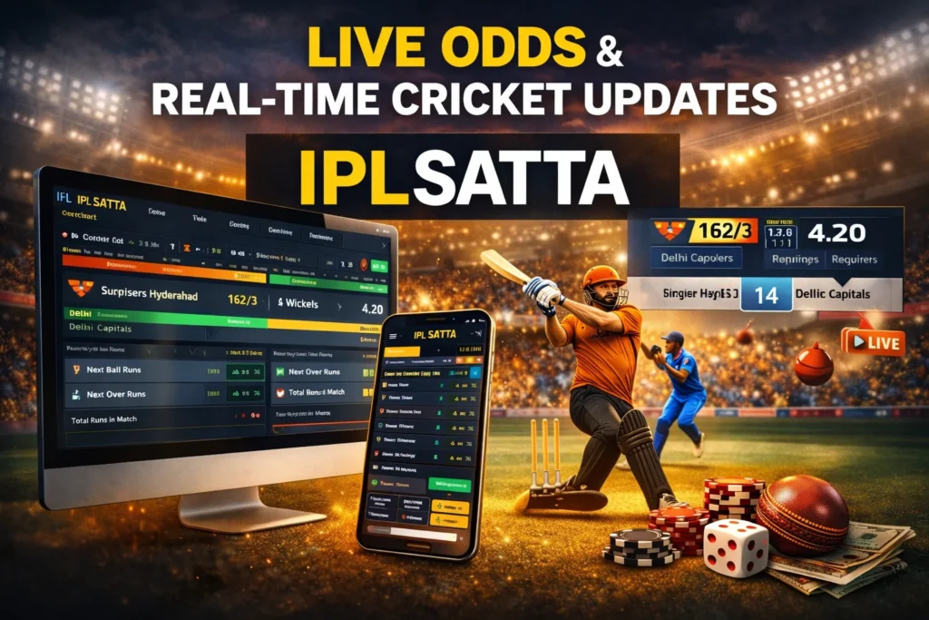 IPL SATTA live odds sports betting platform showing real-time cricket betting updates