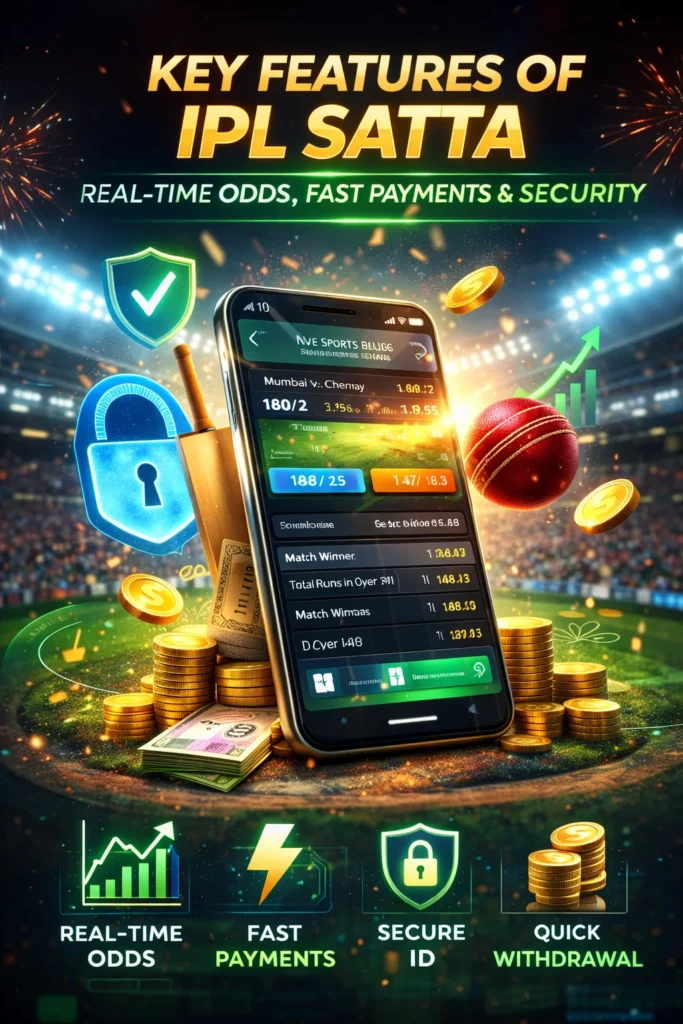 IPL Satta live sports betting features showing real-time odds and secure sport betting ID system