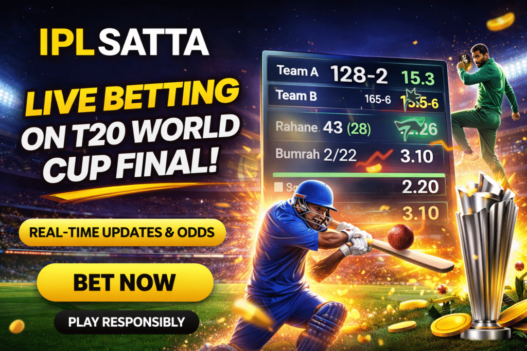 Live betting dashboard on IPL SATTA during T20 World Cup Final cricket match