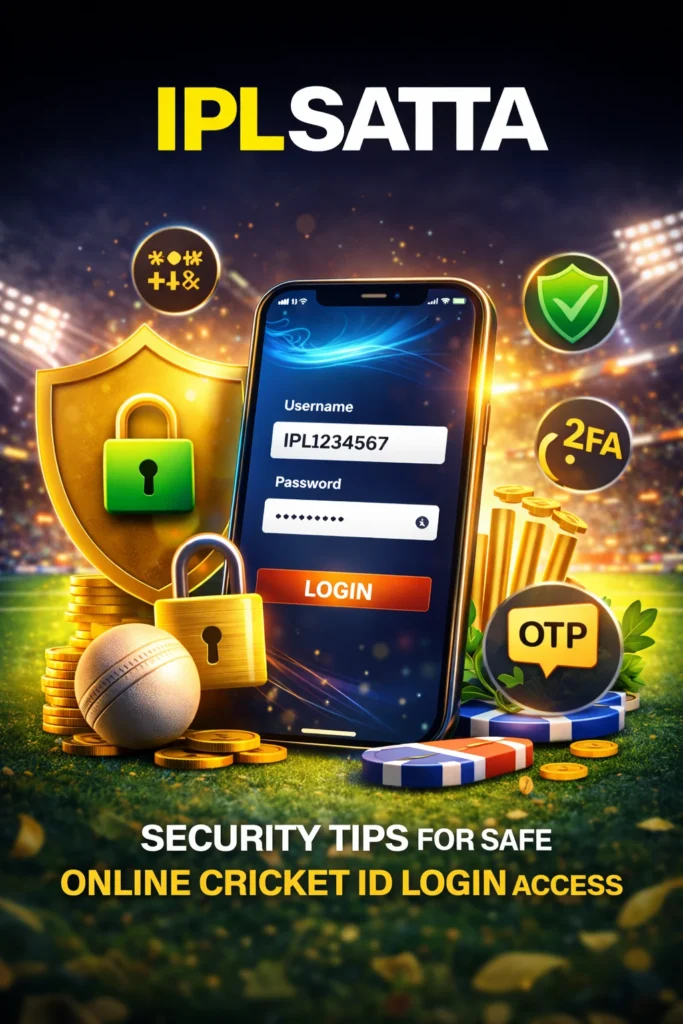 Secure Online Cricket ID Login with OTP verification, 2FA and protected account access