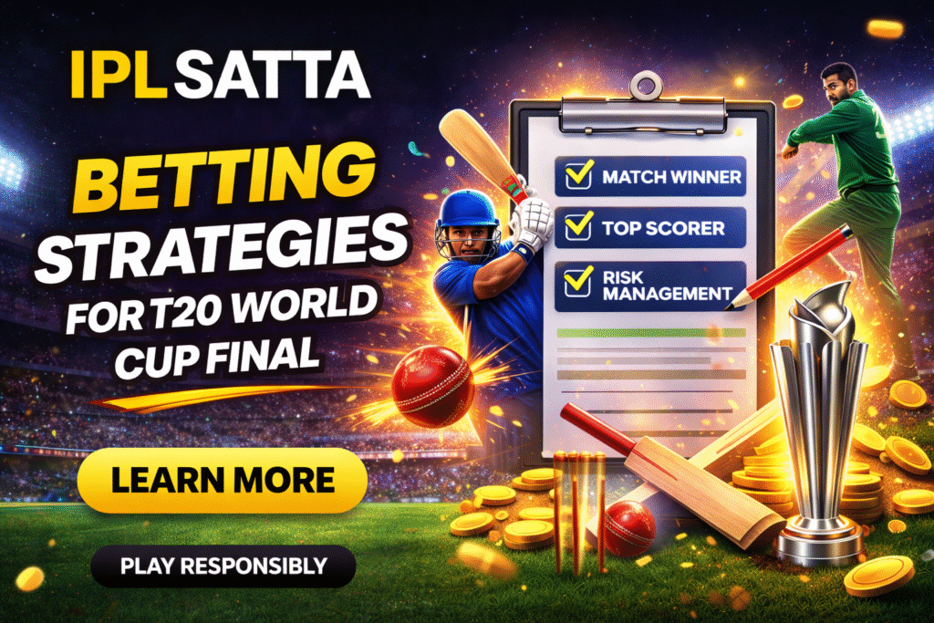 Cricket betting strategies for T20 World Cup Final on IPL SATTA platform